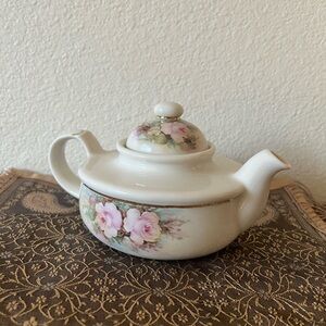 Floral Ceramic Teapot hand painted